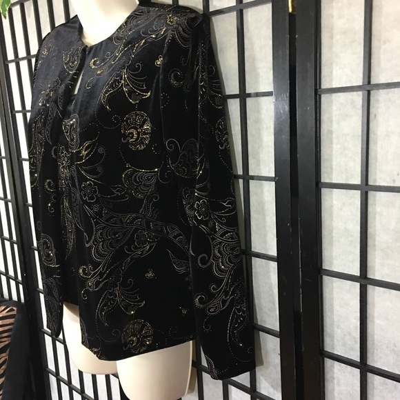 Cropped black embelish cardigan set sz small - Picture 5 of 7